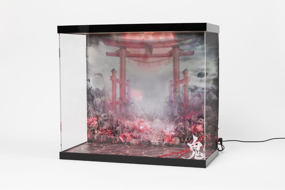 SHINSAI Acryl Display Case mit Beleuchtung Inbina Rasethuhime Saki 39 cm  