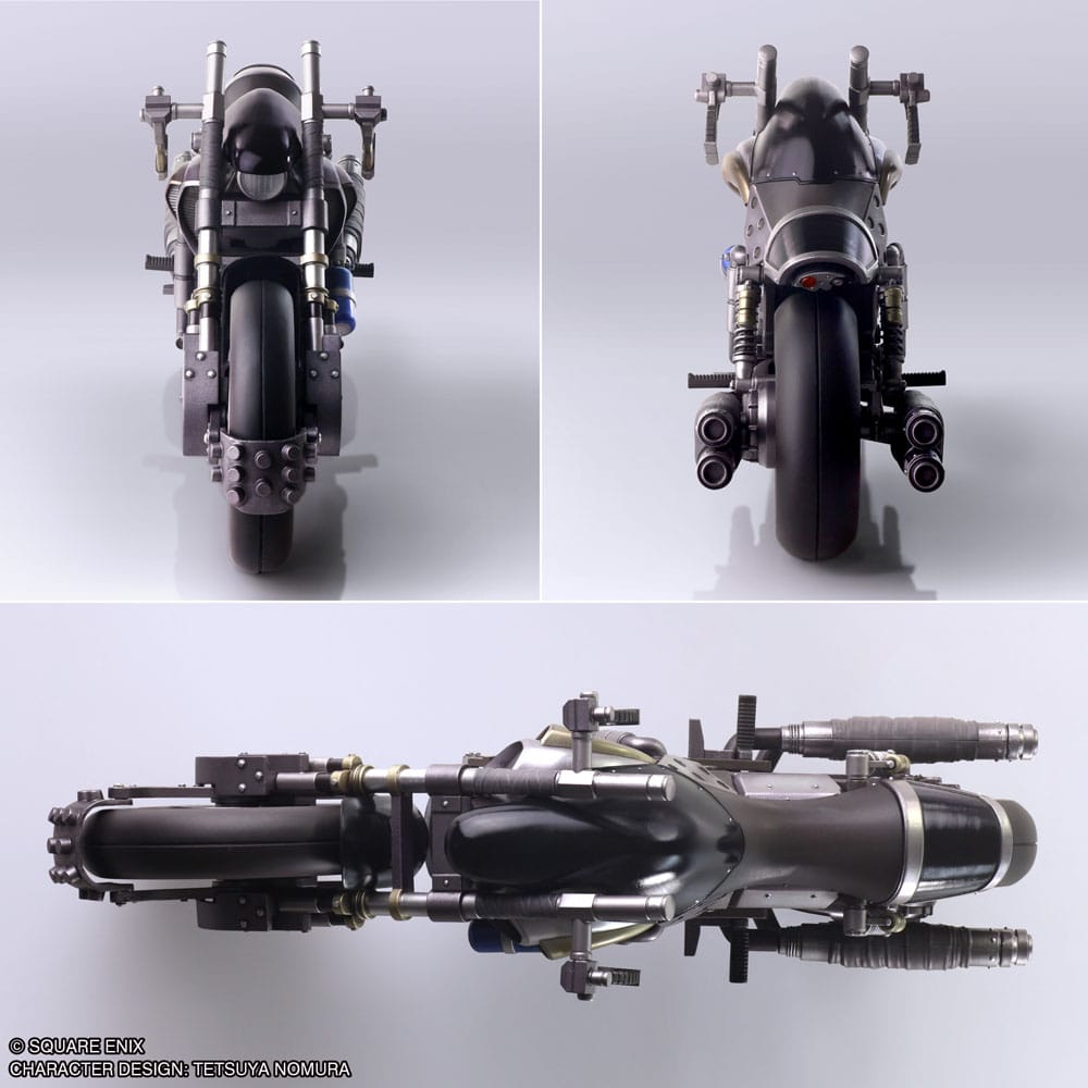 Final Fantasy VII Bring Arts Actionfigur und Fahrzeug Cloud Strife & Hardy-Daytona 15 cm