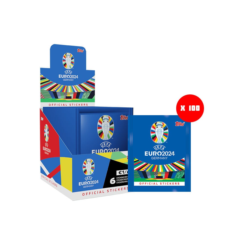 UEFA EURO 2024 Sticker Collection Display (100)