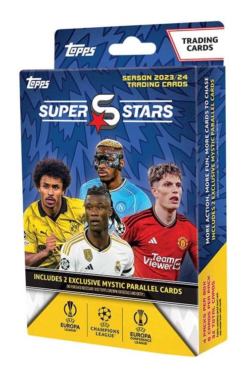 UEFA Champions League Super Stars 2023/24 Sammelkarten Hanger Pack *Englische Version*