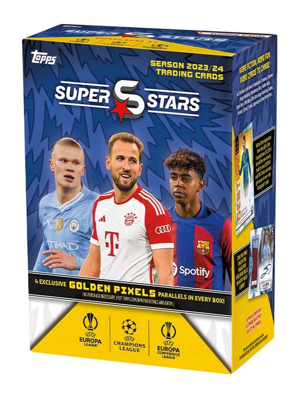 UEFA Champions League Super Stars 2023/24 Sammelkarten Value Box *Englische Version*