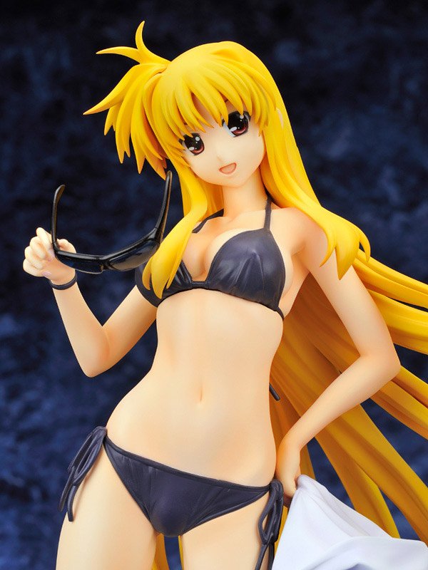 Magical Girl Lyrical Nanoha The Movie 1st PVC Statue 1/7 Fate T. Harlaown Summer Holiday 27 cm