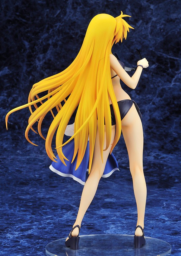 Magical Girl Lyrical Nanoha The Movie 1st PVC Statue 1/7 Fate T. Harlaown Summer Holiday 27 cm