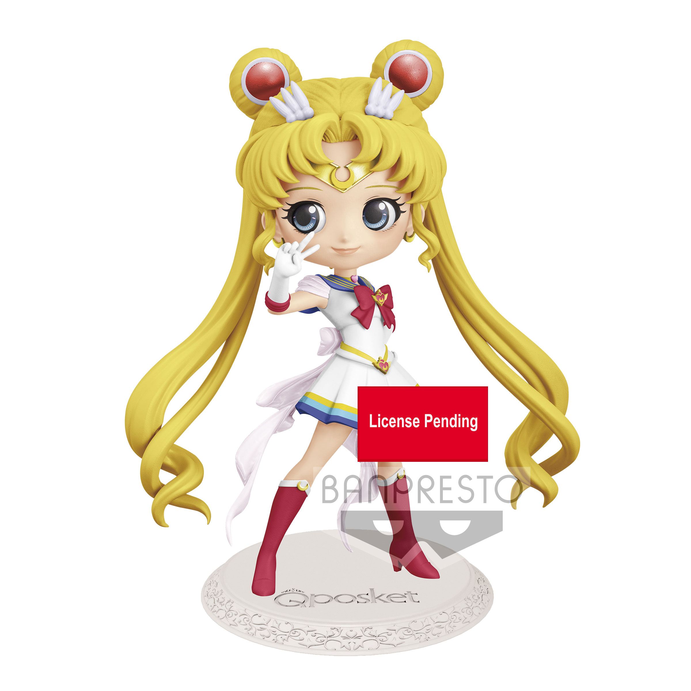 Sailor Moon Eternal The Movie Q Posket Minifigur Super Sailor Moon Ver. A 14 cm