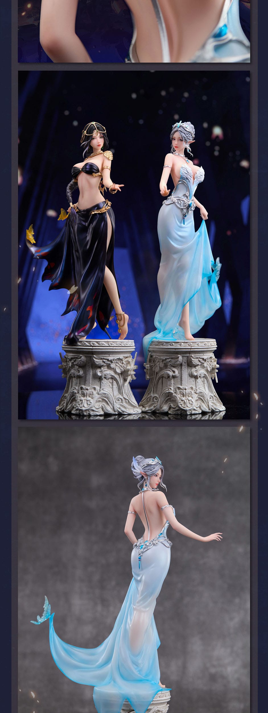 Ghost Blade PVC Statue 1/6 Haiqin Yan & Aeolian Encounter Version ca.40 cm-Set