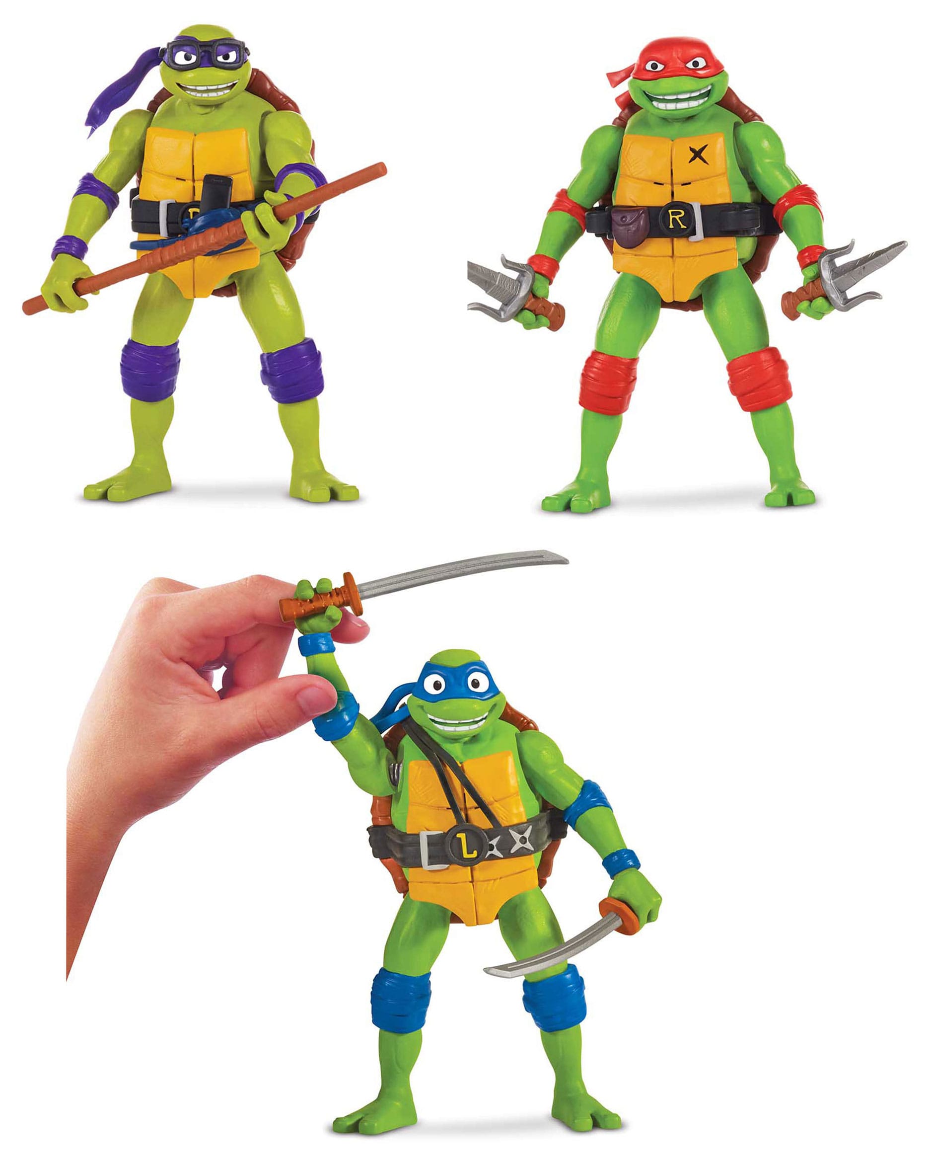 Teenage Mutant Ninja Turtles: Mutant Mayhem Actionfiguren 15 cm Ninja Shouts - 3er Set