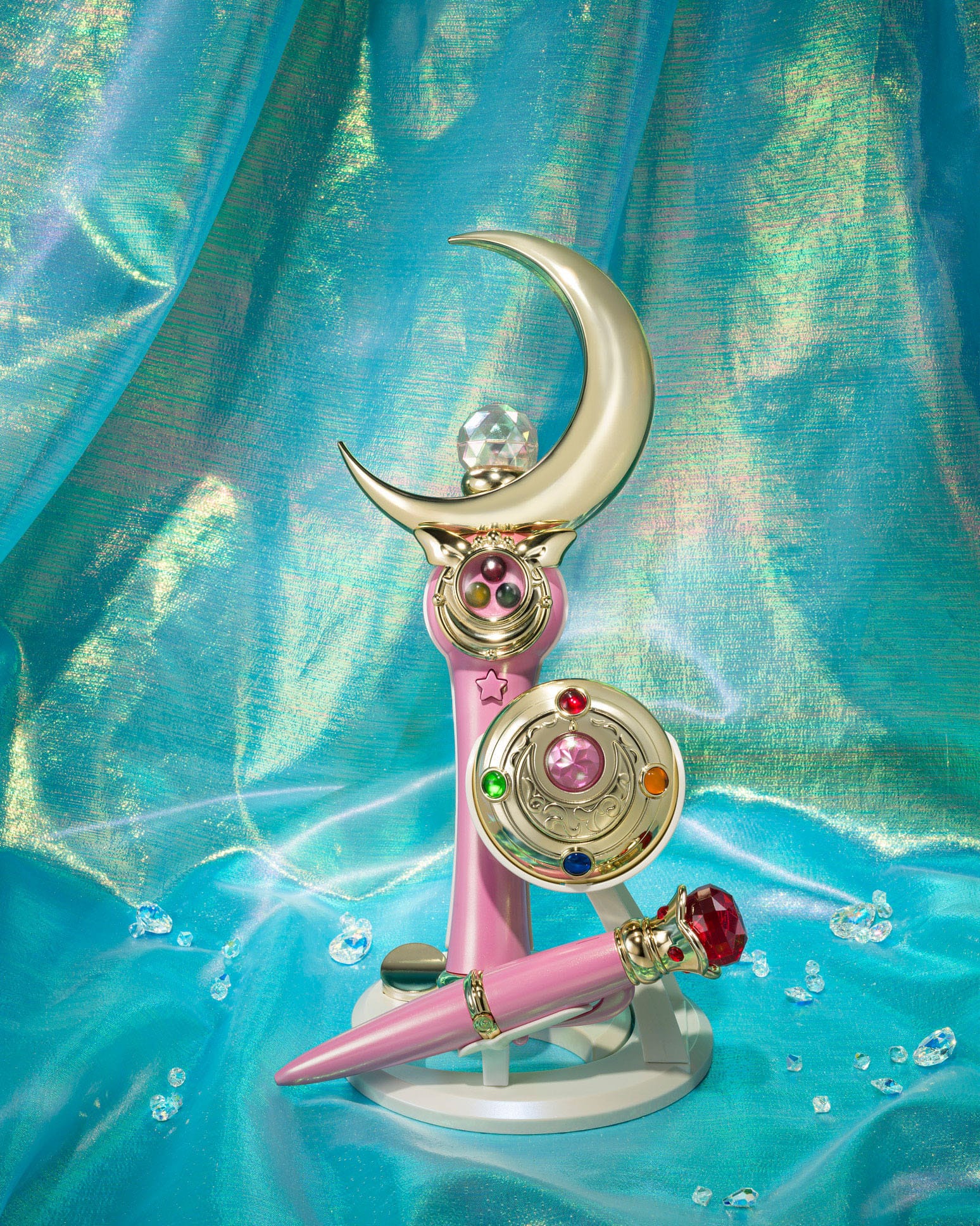 Sailor Moon Proplica Replik Verwandlungsbrosche & Verwandlungsfüller Set Brilliant Color Edition