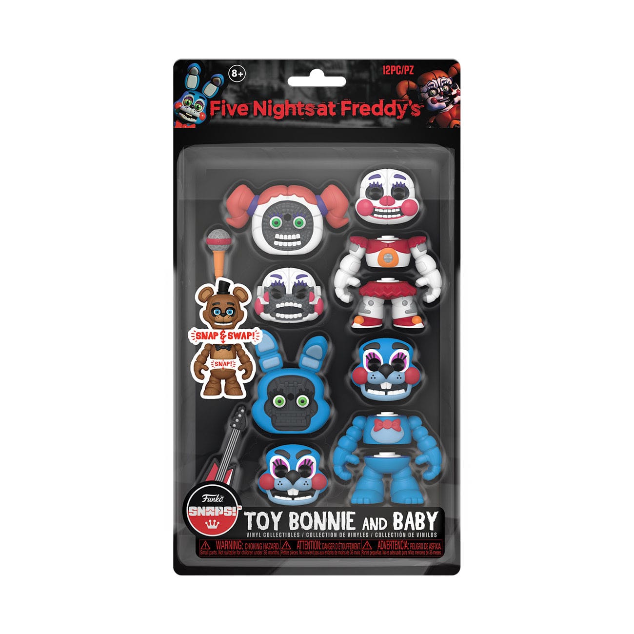 Five Nights at Freddy's Snap Actionfiguren Toy Bonnie & Baby 9 cm