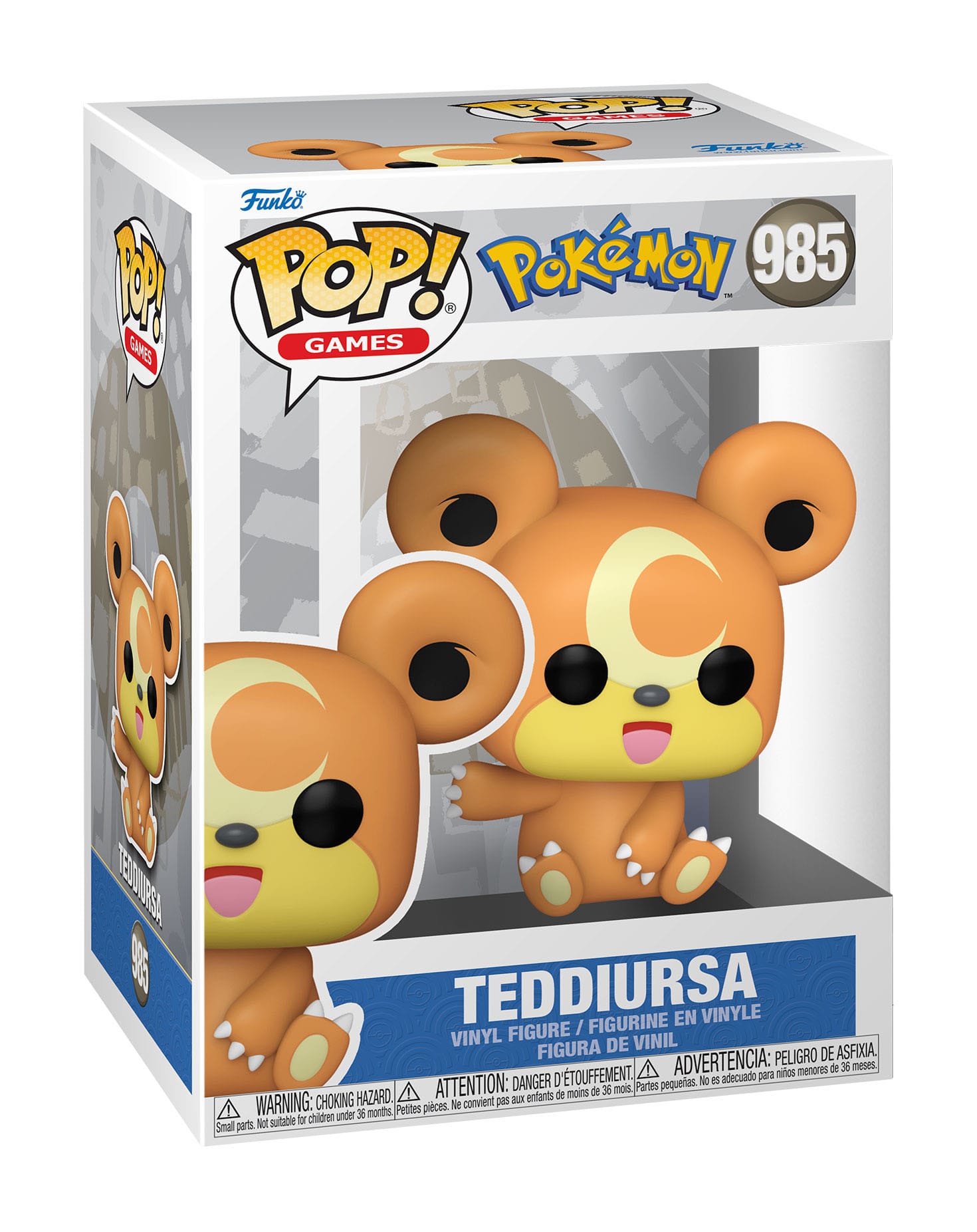 Pokemon POP! Games Vinyl Figur Teddiursa (EMEA) 9 cm