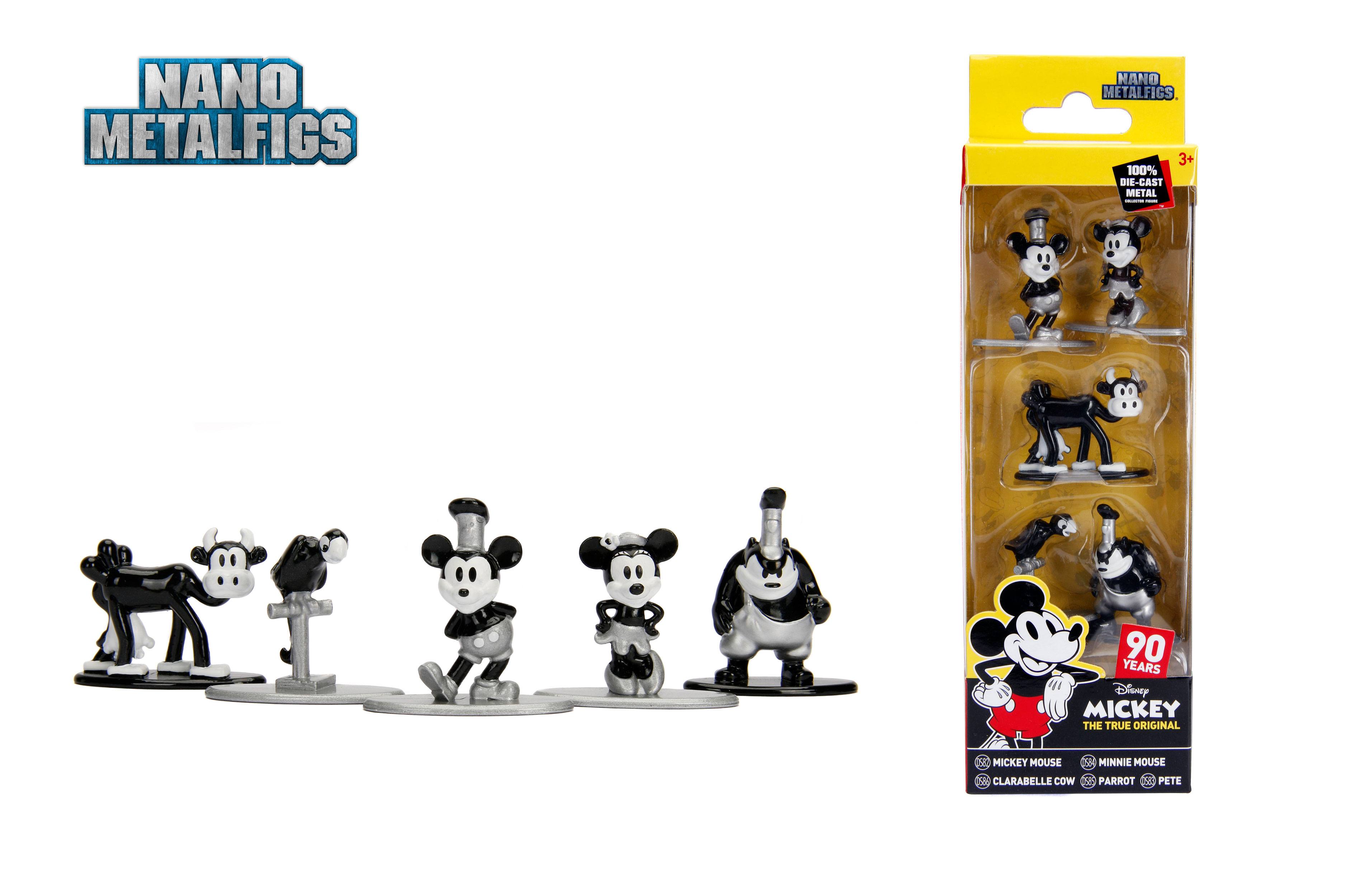 Disney Nano Metalfigs Diecast Minifiguren 5-er Pack Mickey's 90th 4 cm
