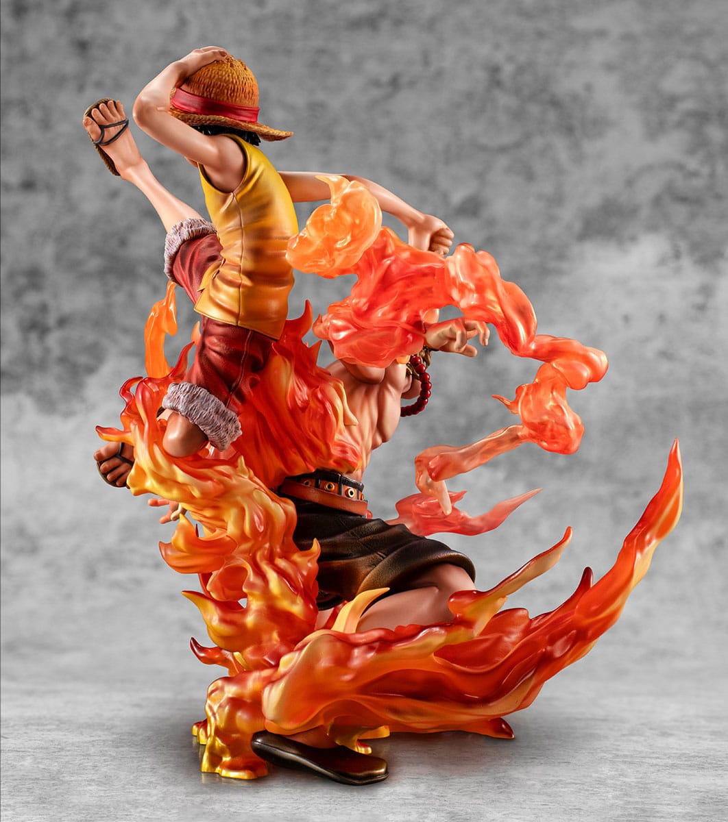 One Piece P.O.P PVC Statue NEO-Maximum Luffy & Ace Bond between brothers 20th Limited Ver. 25 cm