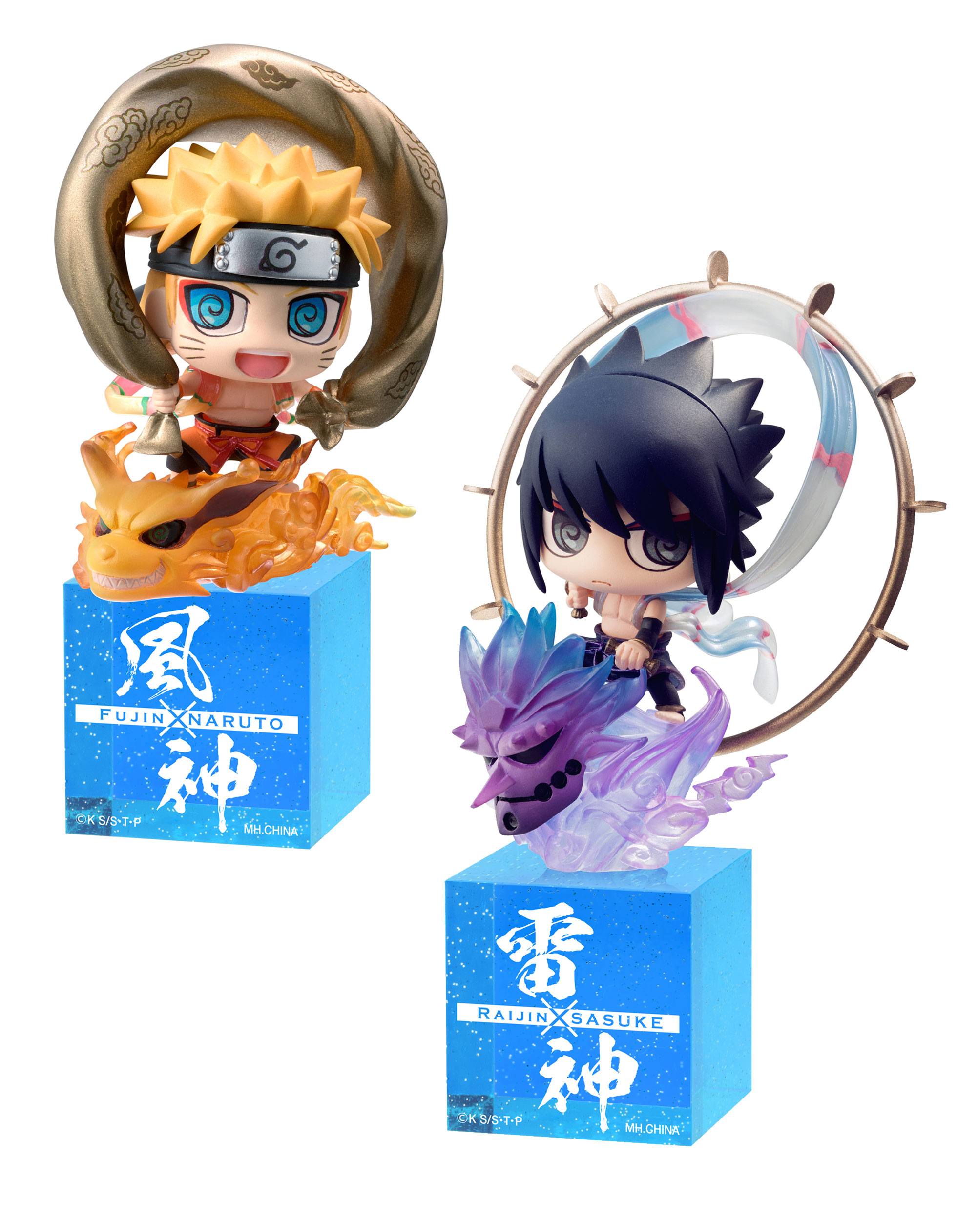 Naruto Shippuden Petit Chara Land Sammelfiguren 2er-Pack Fujin & Raijin 5 cm
