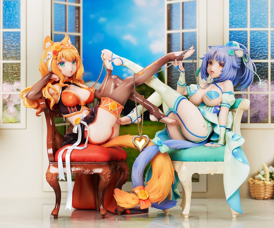 Nekopara PVC Statue 1/7 Maple & Cinnamon 19 cm (Set 2 Stück)