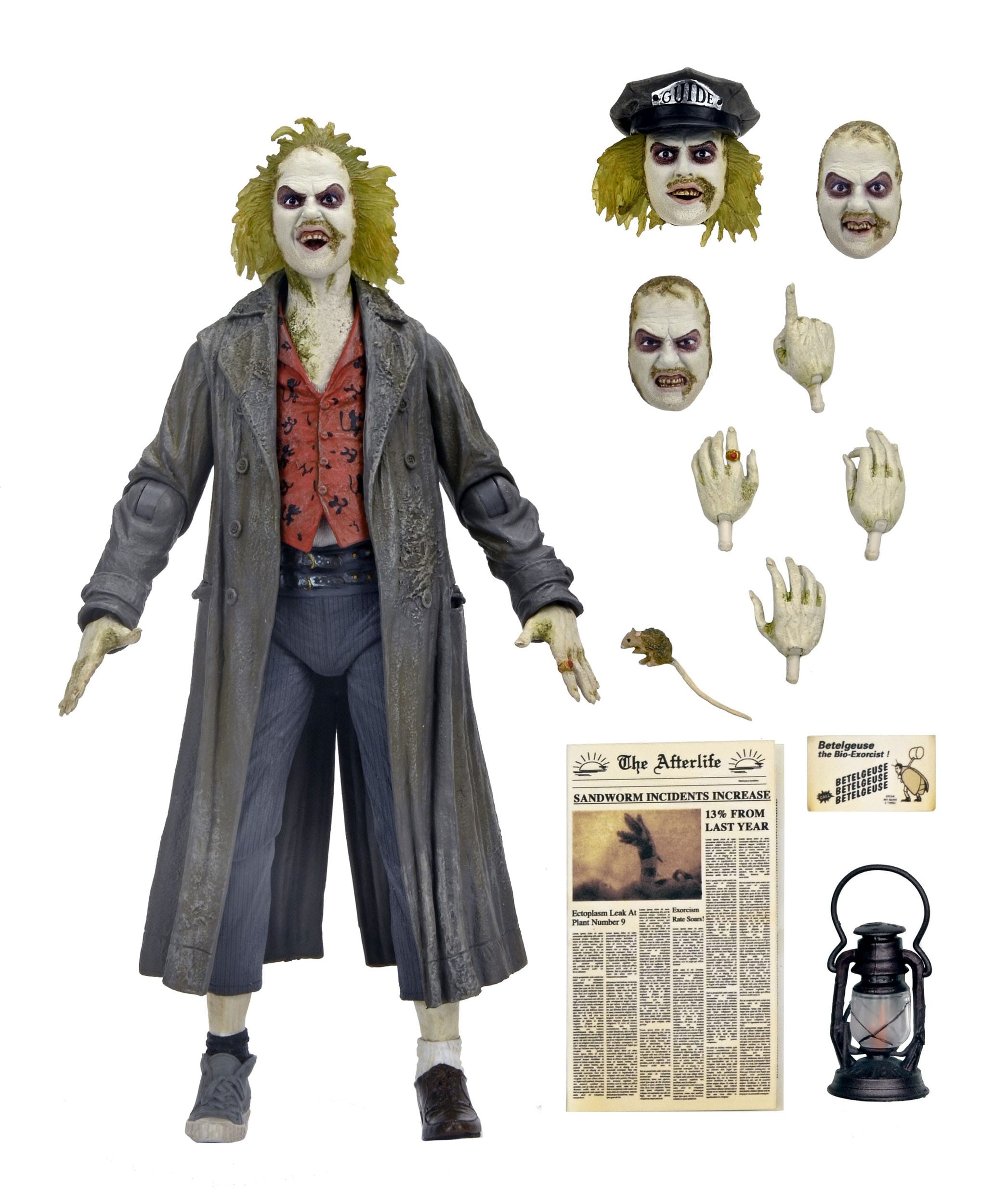 Beetlejuice 1988 Ultimate Actionfigur Beetlejuice: Tour Guide The Bio-Exorcist 18 cm