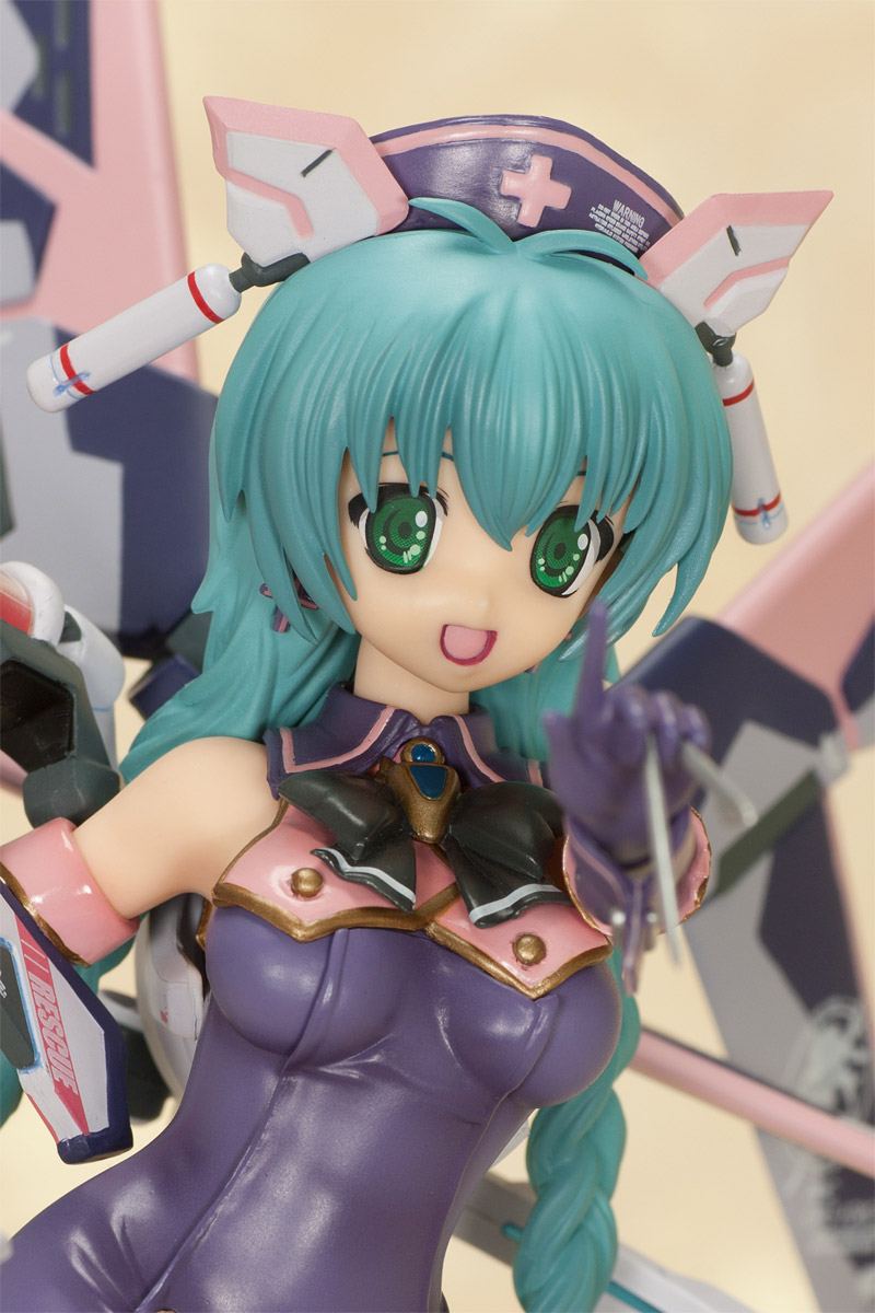 Megami Magazine Creators Vol. 8 Cover PVC Statue 1/8 Nurse Girl Nana Dark Berry Mint Ver. 26 cm