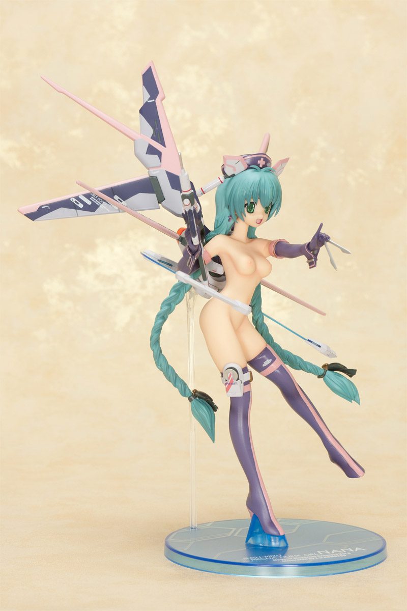 Megami Magazine Creators Vol. 8 Cover PVC Statue 1/8 Nurse Girl Nana Dark Berry Mint Ver. 26 cm