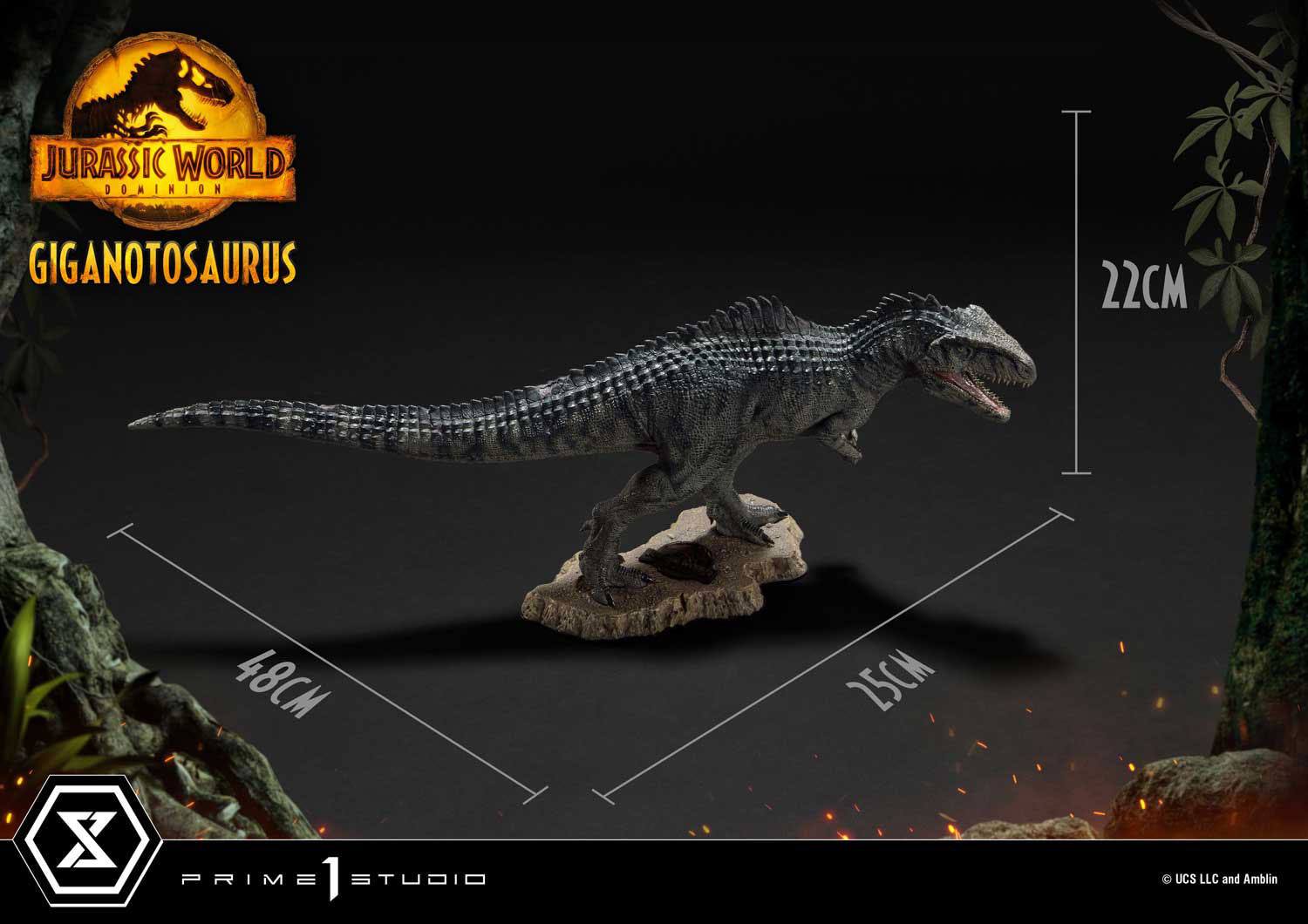 Jurassic World: Ein neues Zeitalter Prime Collectibles Statue 1/38 Giganotosaurus Toy Version 22 cm