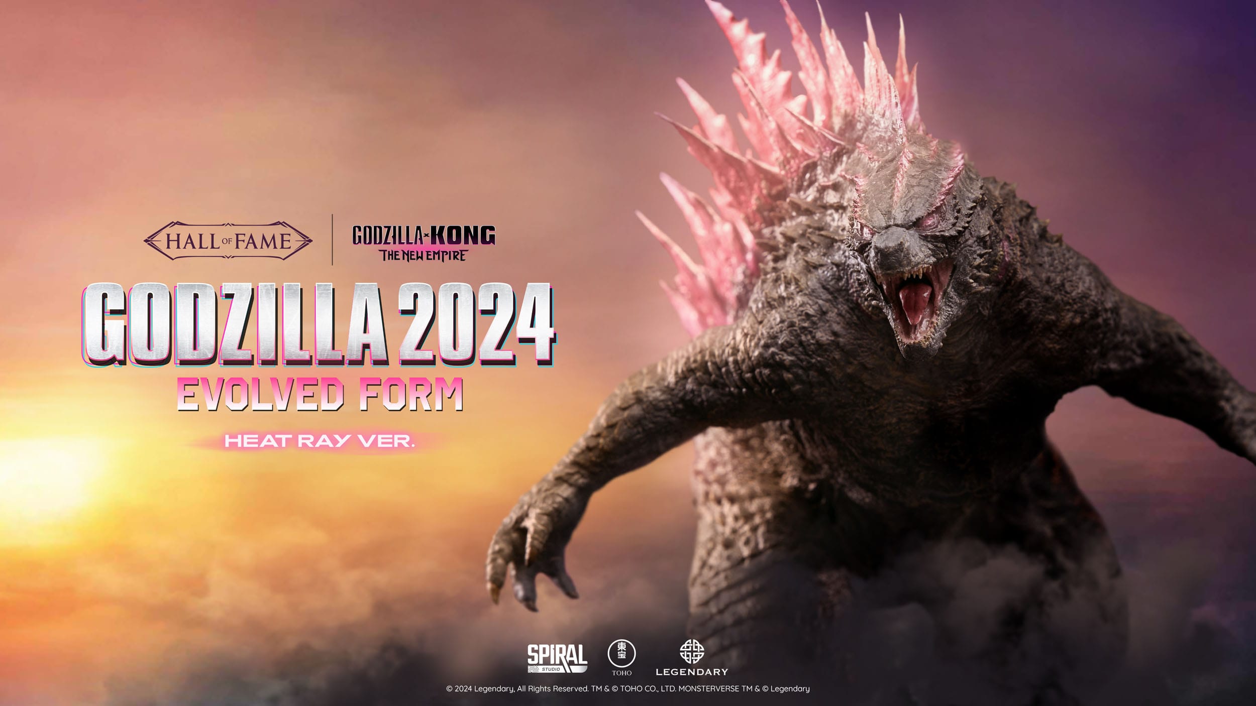 Godzilla Hall of Fame PVC Statue Godzilla 2024 Evolved Form (Heat Ray Version) 27 cm