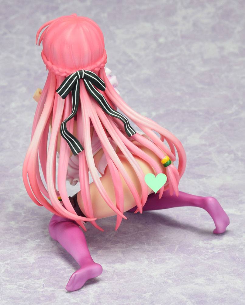 Kanojo x Kanojo x Kanojo Statue 1/6 Akina Orifushi Naked Apron Happy Ver. Purple Color 15 cm