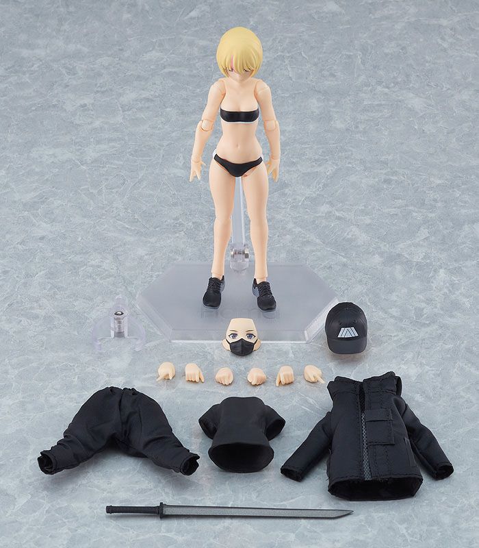 Original Character Figma Actionfigur Female Body Yuki with Techwear Outfit 13 cm