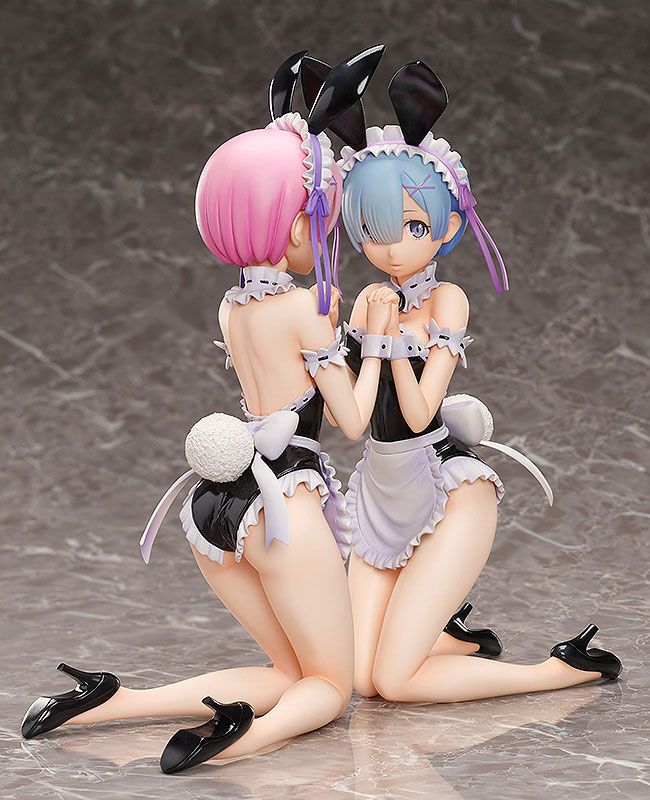 Re:ZERO -Starting Life in Another World- PVC Statue 1/4 Ram & Rem Bare Leg Bunny Versionen 30 cm