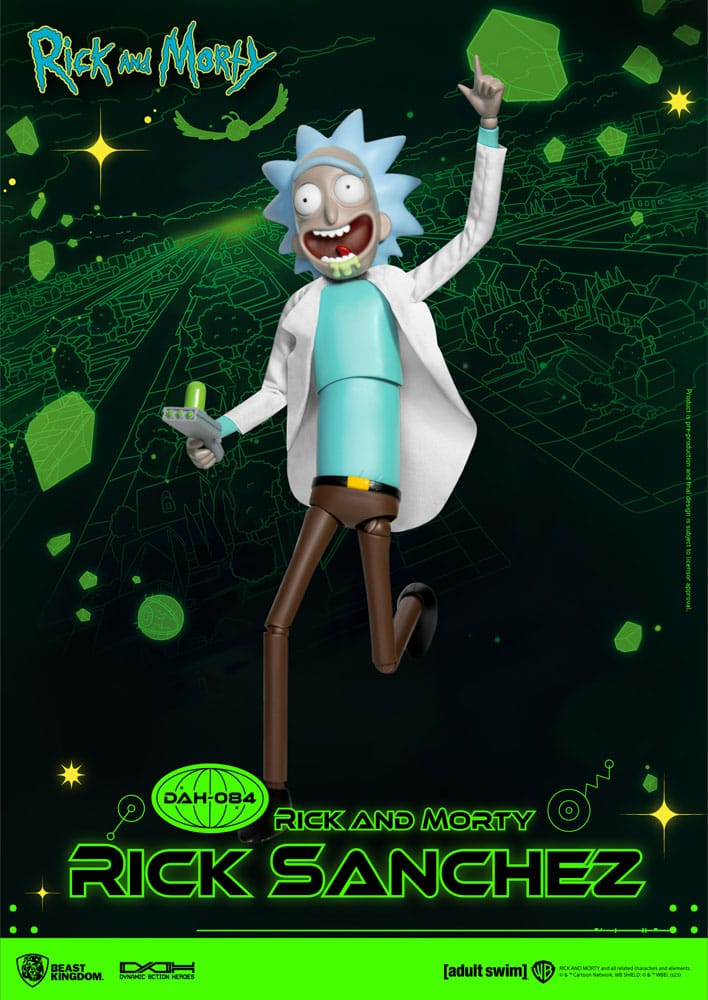 Rick and Morty Dynamic 8ction Heroes Actionfigur 1/9 Rick Sanchez 23 cm