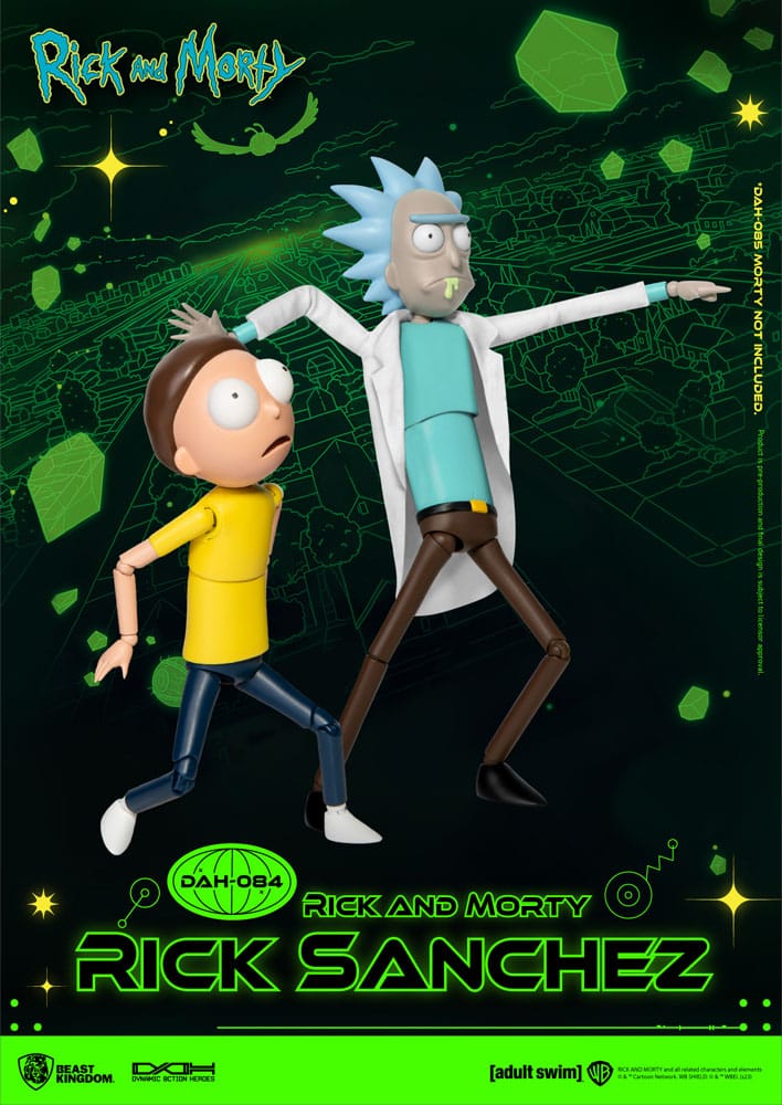 Rick and Morty Dynamic 8ction Heroes Actionfigur 1/9 Rick Sanchez 23 cm