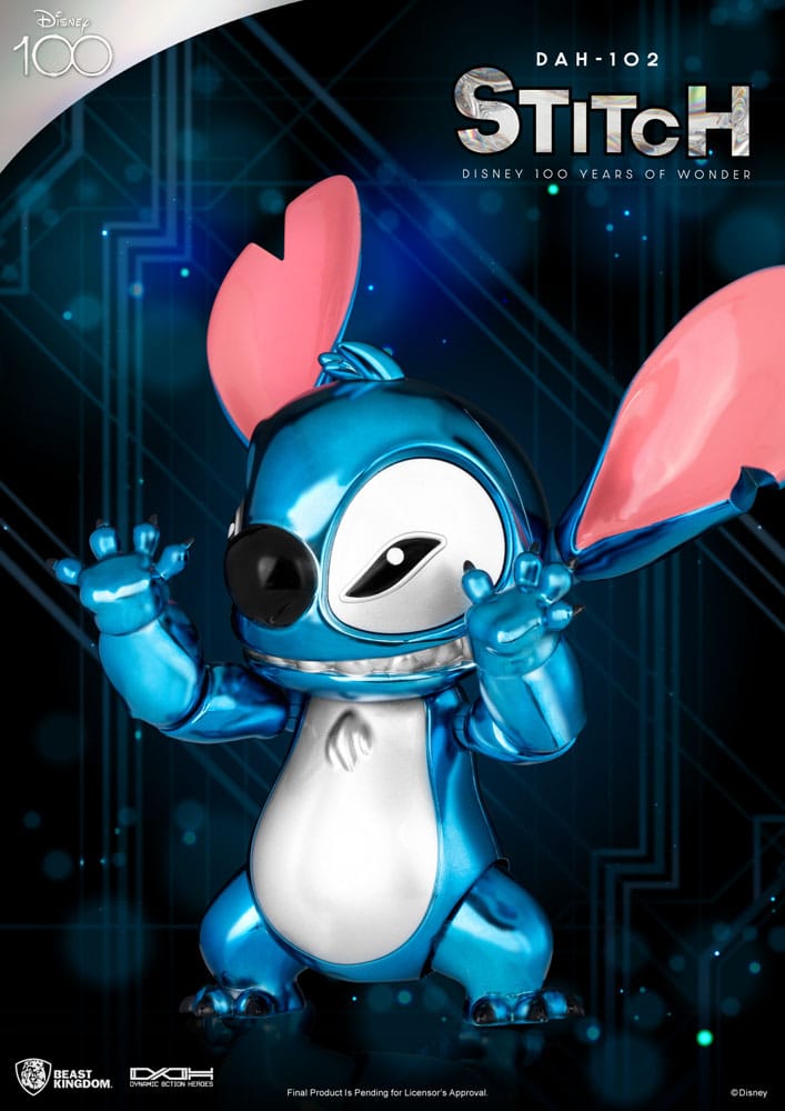 Disney 100 Years of Wonder Dynamic 8ction Heroes Actionfigur 1/9 Stitch (Lilo & Stitch) 16 cm