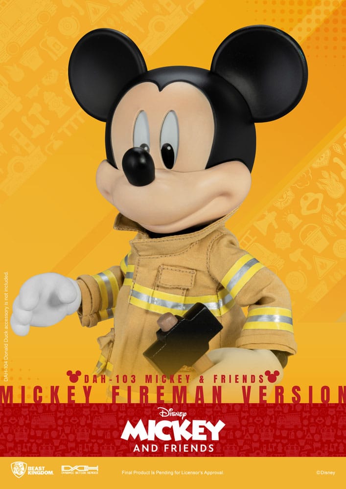 Mickey & Friends Dynamic 8ction Heroes Actionfigur 1/9 Mickey Fireman Ver. 24 cm