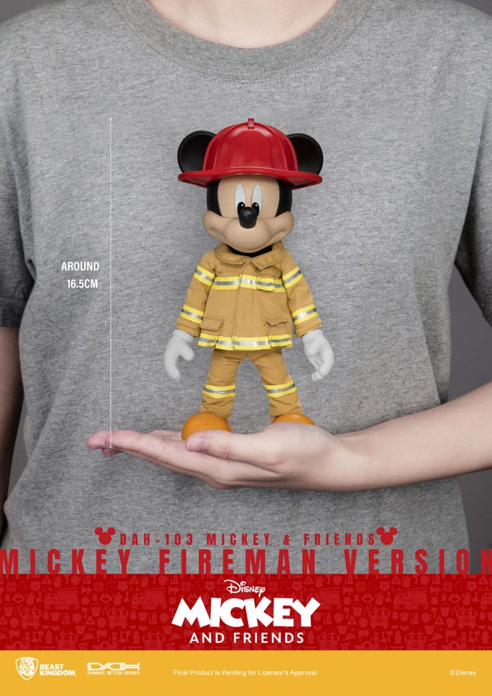 Mickey & Friends Dynamic 8ction Heroes Actionfigur 1/9 Mickey Fireman Ver. 24 cm