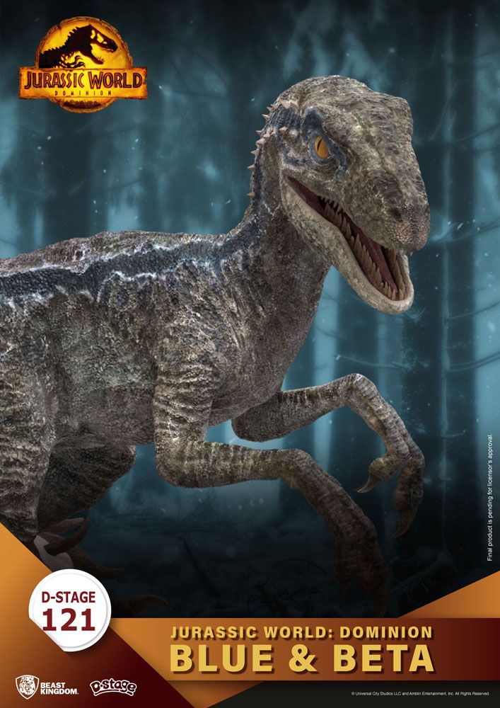 Jurassic World: Ein neues Zeitalter D-Stage PVC Diorama Blue & Beta 13 cm