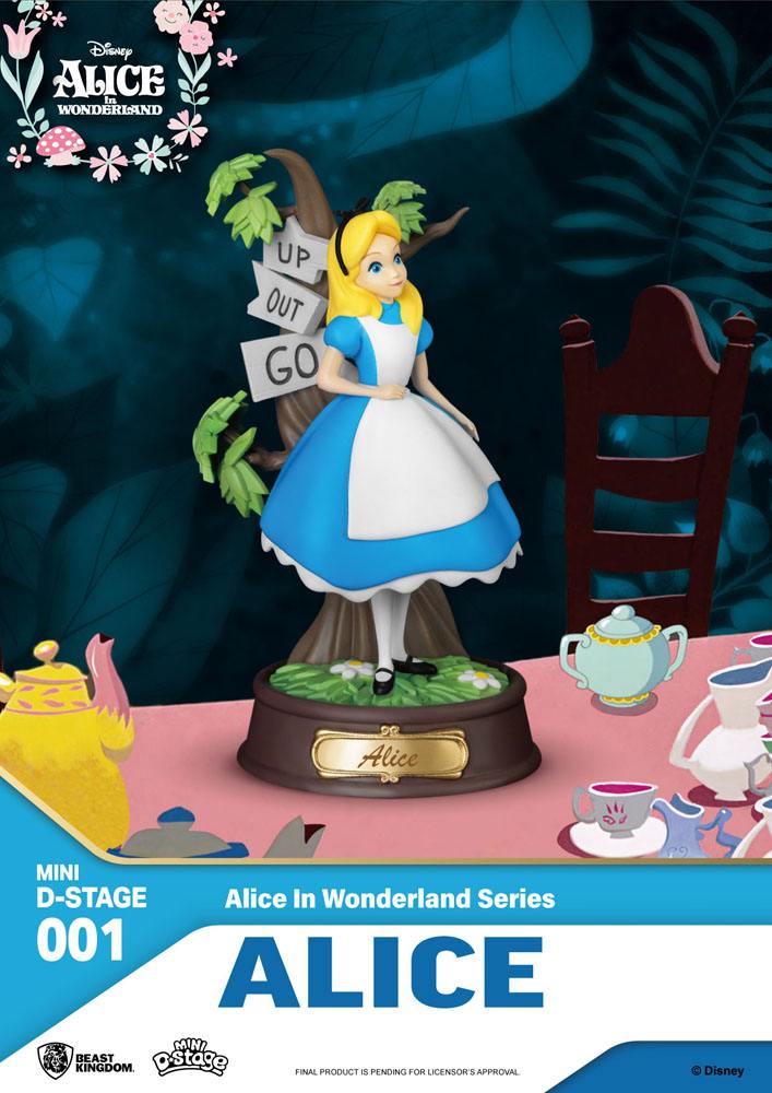 Alice im Wunderland Mini Diorama Stage PVC Statue Alice 10 cm