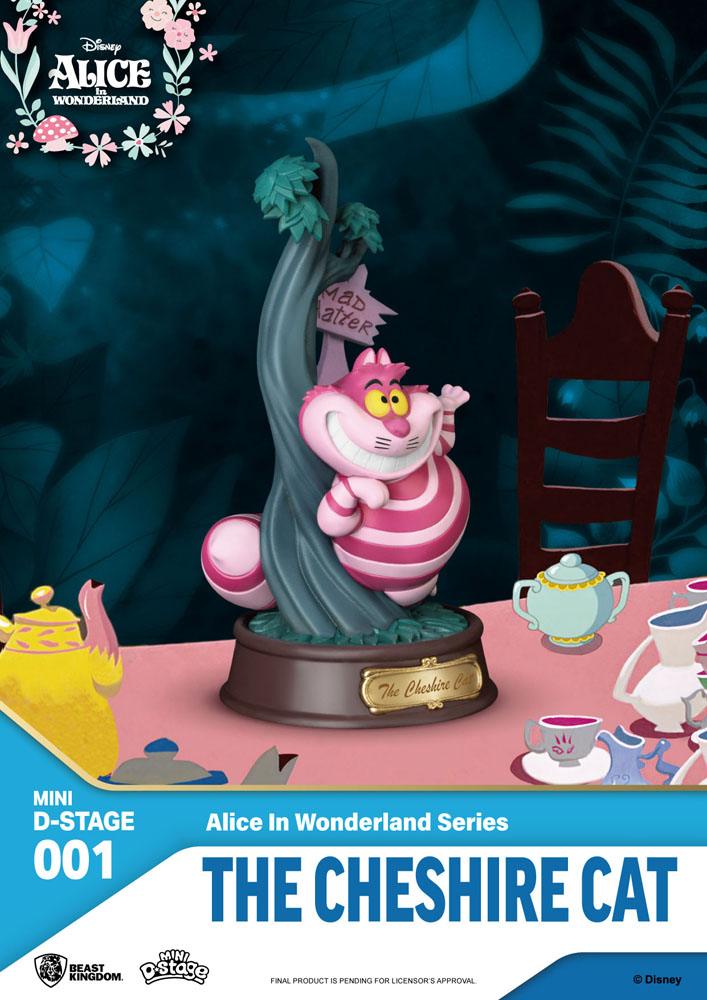 Alice im Wunderland Mini Diorama Stage PVC Statue The Cheshire Cat 10 cm