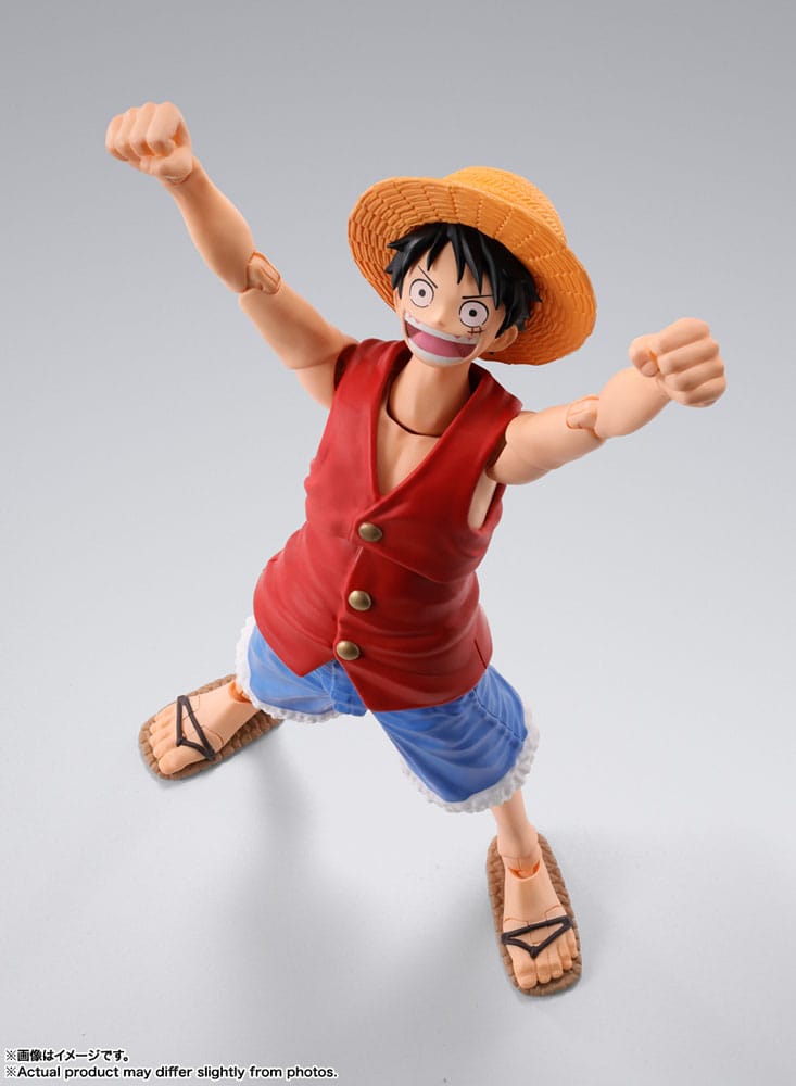 One Piece S.H. Figuarts Actionfigur Monkey D. Ruffy Romance Dawn 15 cm