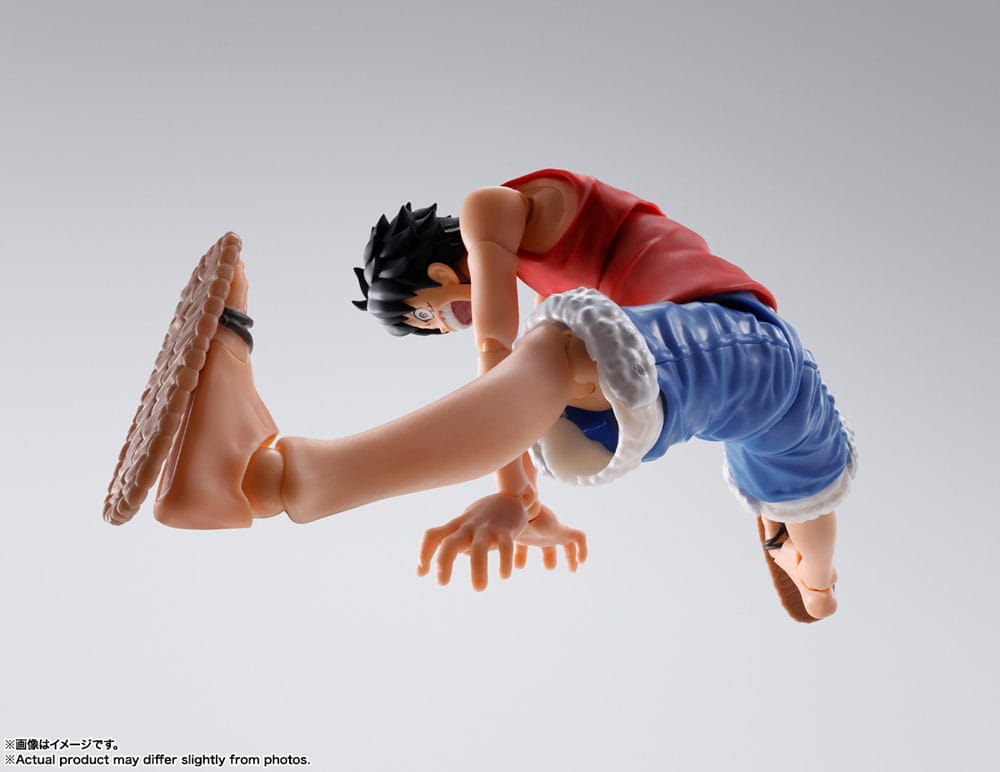 One Piece S.H. Figuarts Actionfigur Monkey D. Ruffy Romance Dawn 15 cm