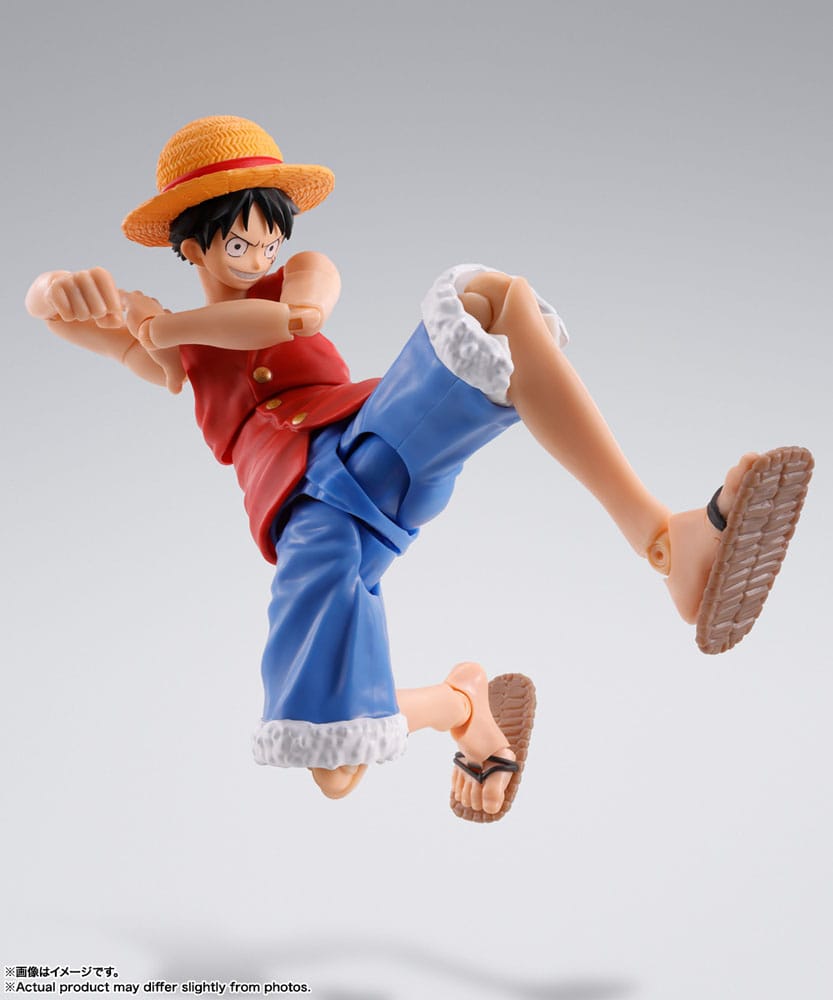 One Piece S.H. Figuarts Actionfigur Monkey D. Ruffy Romance Dawn 15 cm