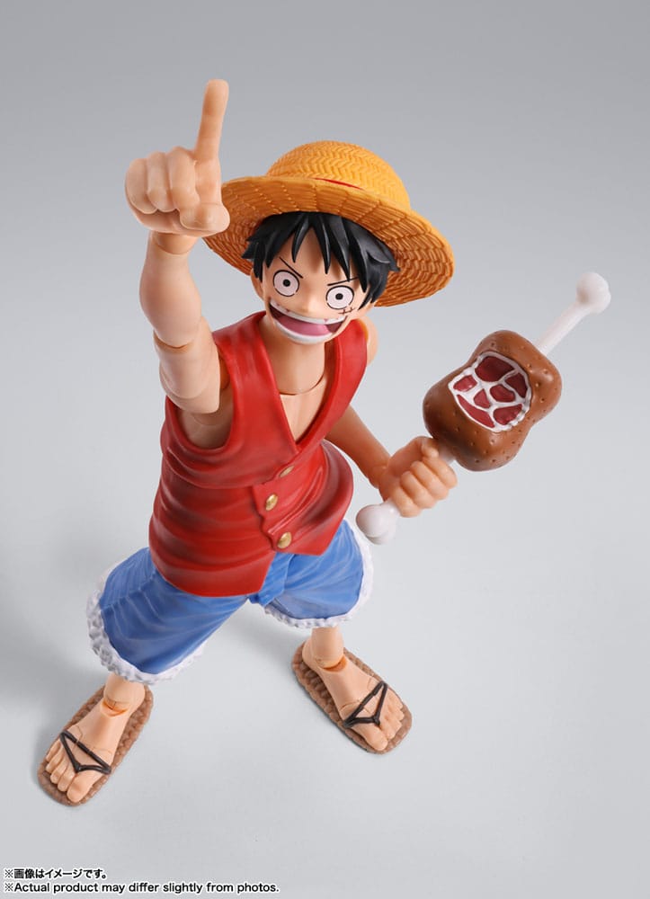 One Piece S.H. Figuarts Actionfigur Monkey D. Ruffy Romance Dawn 15 cm