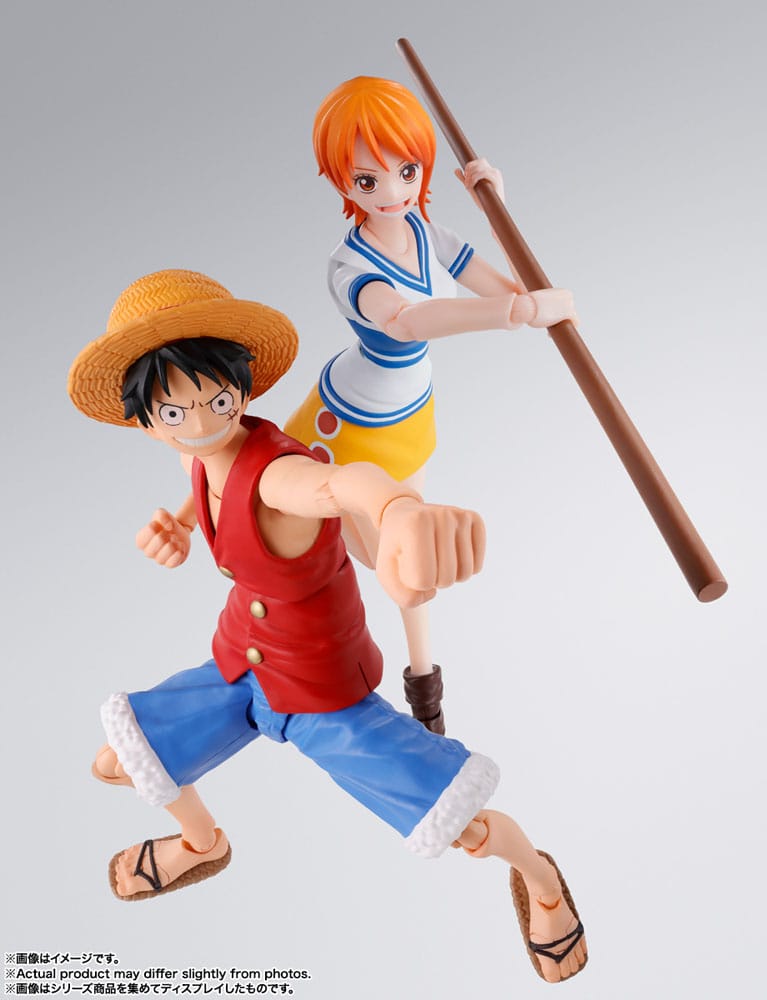 One Piece S.H. Figuarts Actionfigur Monkey D. Ruffy Romance Dawn 15 cm