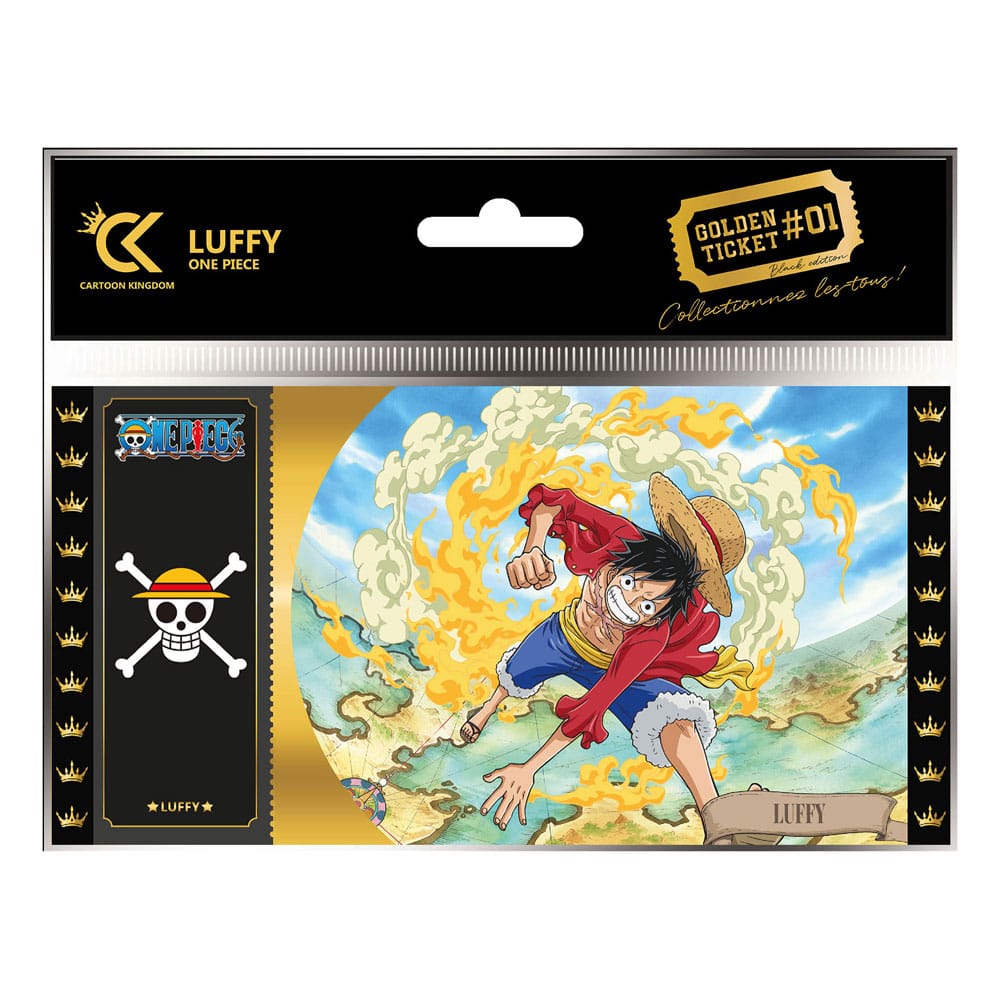 One Piece Golden Ticket Black Edition #01 Ruffy Umkarton (10)