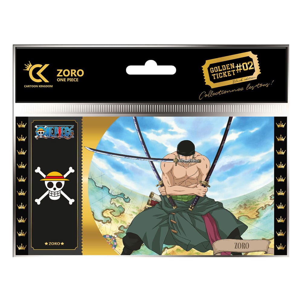 One Piece Golden Ticket Black Edition #02 Zorro Umkarton (10)