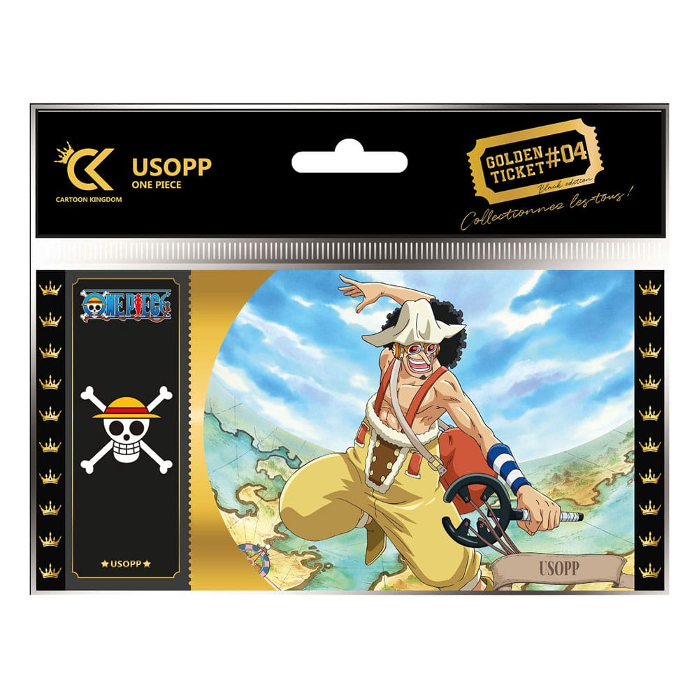 One Piece Golden Ticket Black Edition #04 Lysop Umkarton (10)