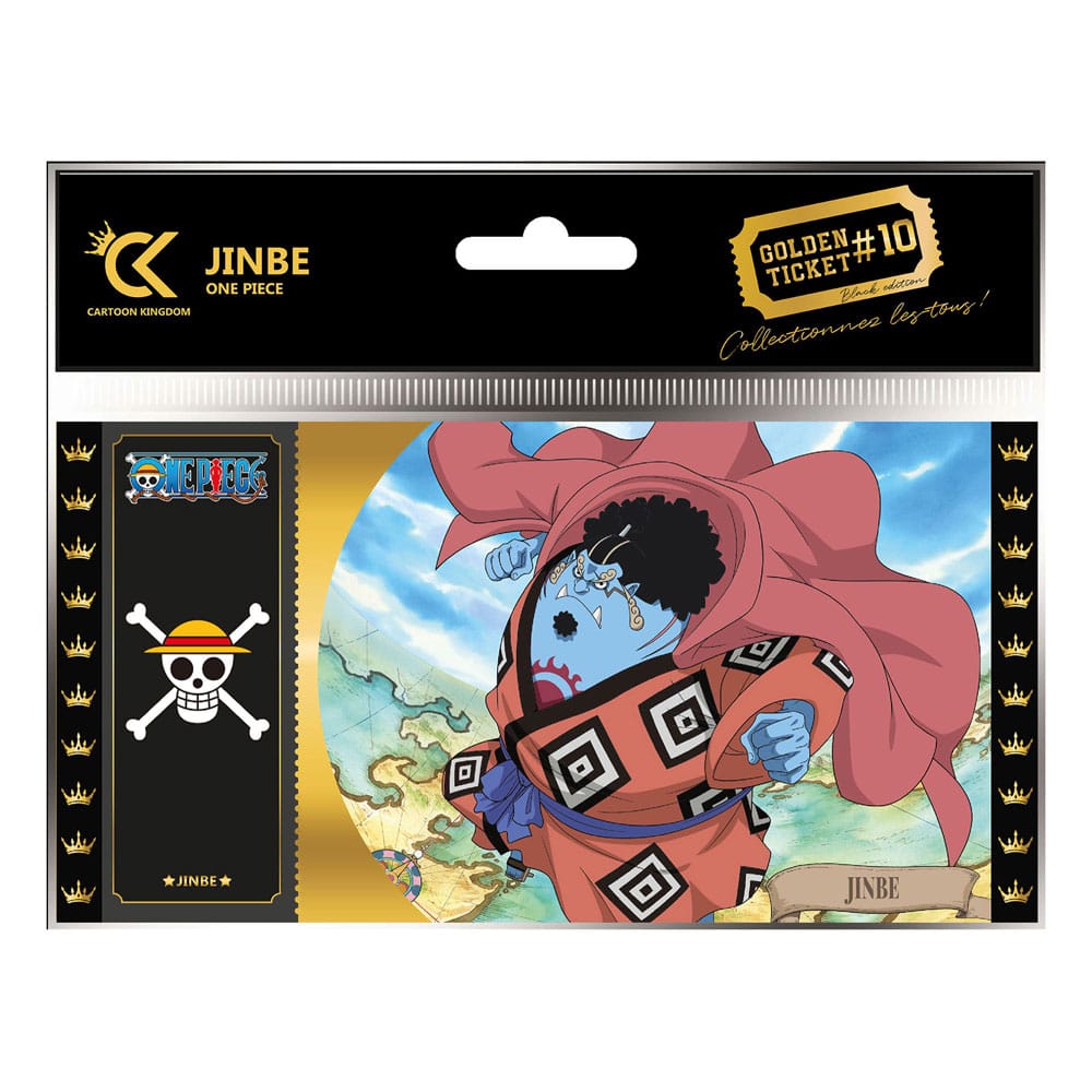 One Piece Golden Ticket Black Edition #10 Jinbei Umkarton (10)