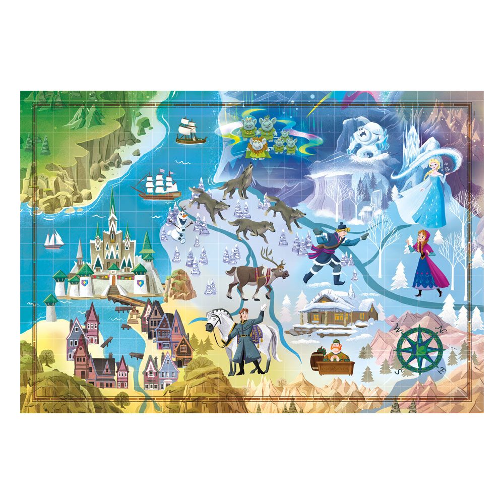 Disney Story Maps Puzzle Die Eiskönigin (1000 Teile)