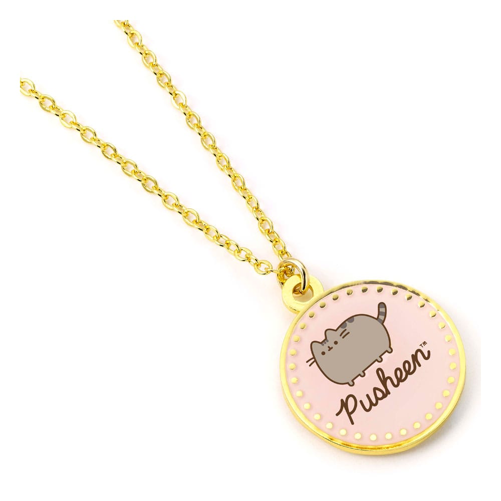 Pusheen Halskette & Anhänger Pink Name