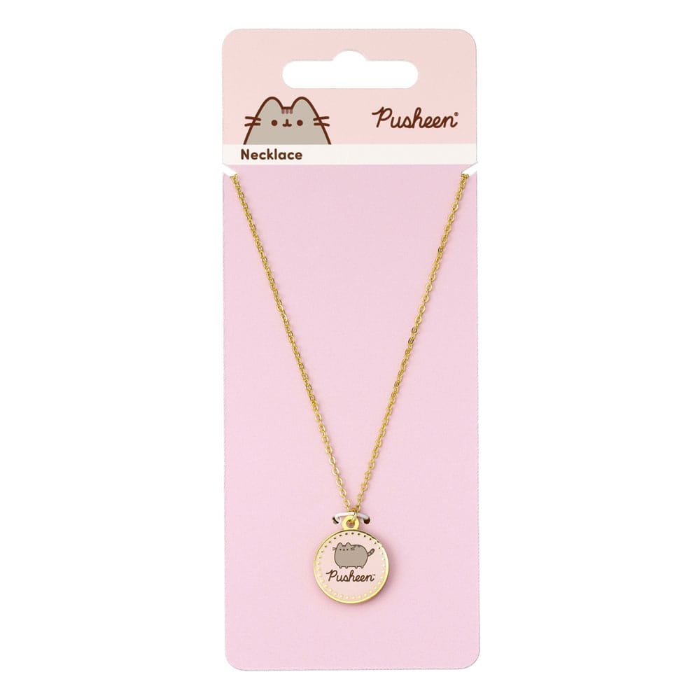 Pusheen Halskette & Anhänger Pink Name