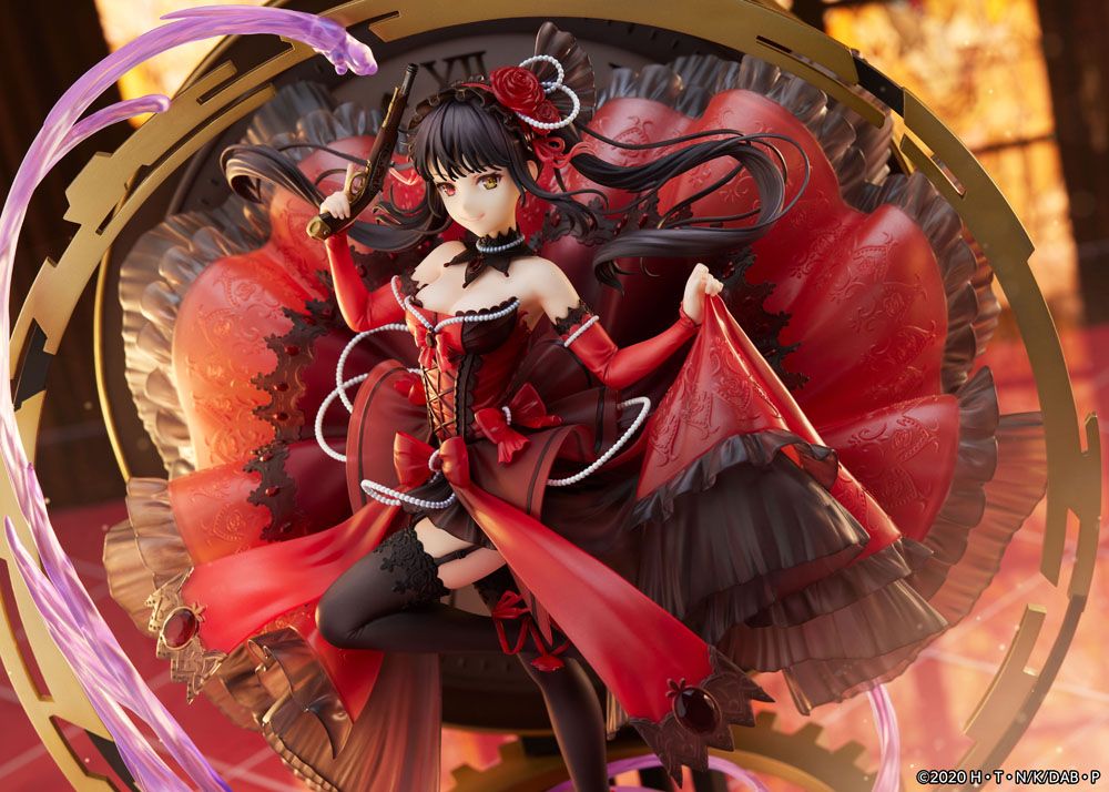 Date A Bullet PVC Statue 1/7 Kurumi Tokisaki: Pigeon Blood Ruby Dress Ver.  33 cm