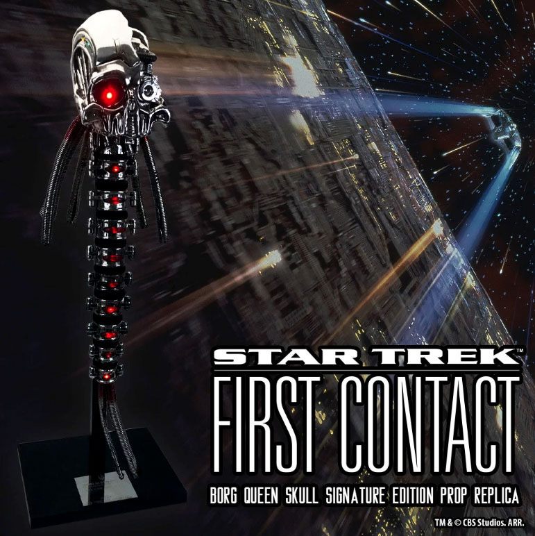 Star Trek: Der erste Kontakt Replik 1/1 Borg Queen Skull Signature Edition 89 cm