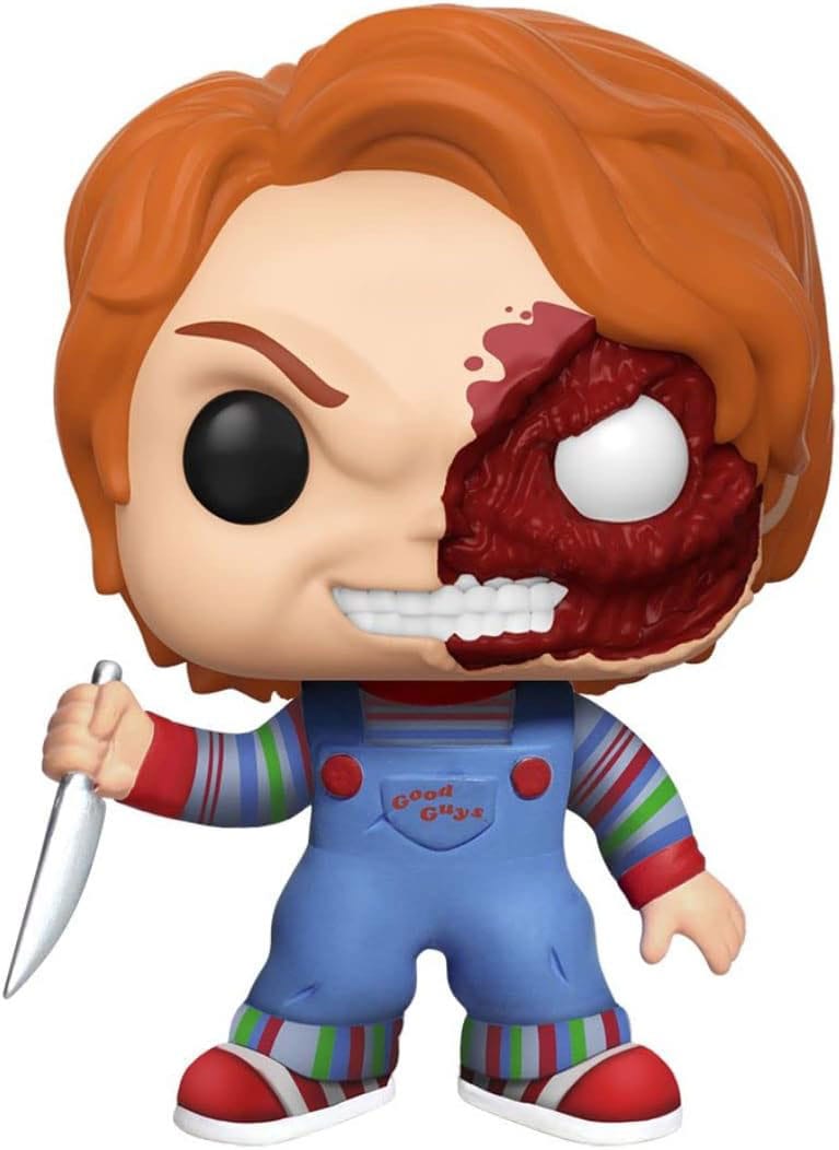 Chucky Die Mörderpuppe POP! Movies Vinyl (Exc) Figur Chucky Half (BD) 9 cm