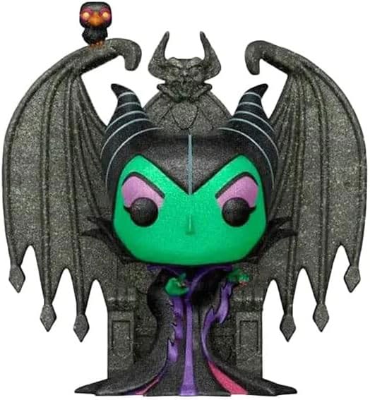 Disney POP! Deluxe Villains Vinyl Figur Maleficent on Throne (DGLT) 9 cm