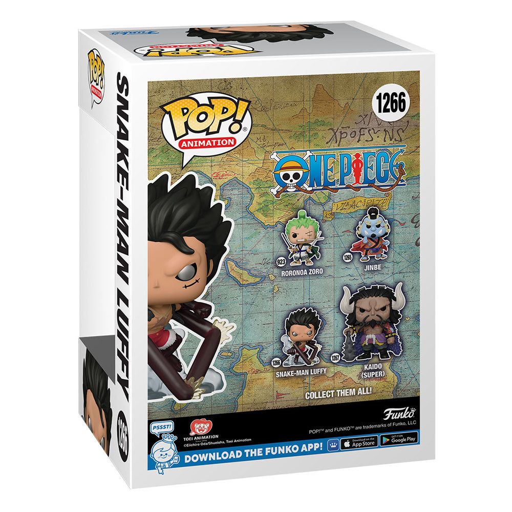 One Piece POP! Animation Vinyl Figur Snake-Man Luffy 9 cm